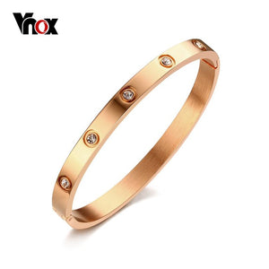 Vnox Fashion Women Crystal Wedding Bracelet