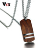 Vnox Top Rosewood Men Necklace