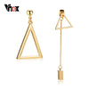 Vnox Stylish Trendy Asymmetric Geometric Dangle Earrings For Women