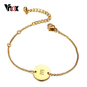 VNOX Elegant Letter Engraved Bracelet