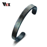 Vnox Cuff Bangle Bracelet Men Cool Punk