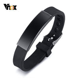 Vnox Colorful Silicone Bracelets