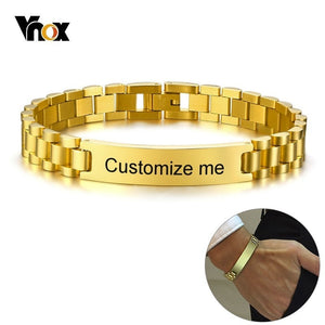 Vnox Gold Tone Stainless Steel