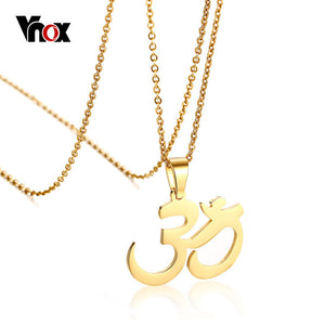 Vnox AUM/OM Pendant Necklace for women