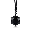 Vnox Black Obsidian Pendant Necklaces