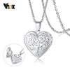 Vnox Life Tree Heart Locket Pendant for Women