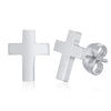 Vnox Simple Cross Earrings for Men