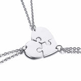 Vnox Set of 3 Stainless Steel Best Friends Forever BFF Necklace