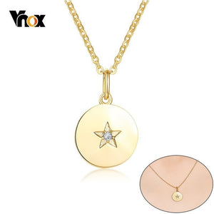 Vnoxs Moon and Sun Shaped Necklaces for Women