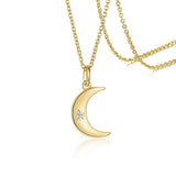 Vnoxs Moon and Sun Shaped Necklaces for Women