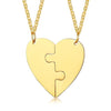 Vnox 2 Best Friends Heart Couple Necklaces