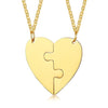 Vnox 2 Best Friends Heart Couple Necklaces for women