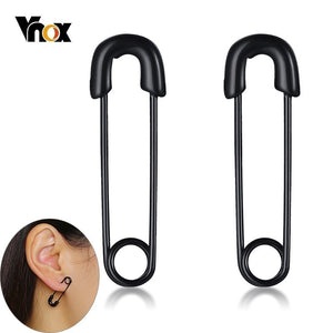 Vnox Trendy Minimalist Safety Pin Earrings for Women