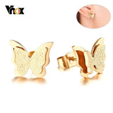 Vnox Cute Butterfly Stud Earrings for Women