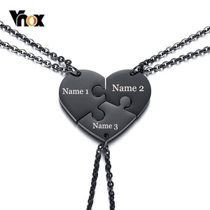 Vnox Free Personalized Engraving Name Best Friends Necklaces