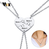 Vnox Free Personalized Engraving Name Best Friends Necklaces