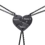 Vnox Free Personalized Engraving Name Best Friends Necklaces