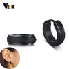 Vnox Simple Small Hoop Earrings for men