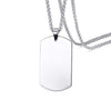 Vnox Stainless Steel ID Tag Necklaces