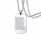 Vnox Stainless Steel ID Tag Necklaces