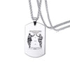 Vnox Stainless Steel ID Tag Necklaces