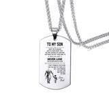 Vnox Stainless Steel ID Tag Necklaces