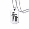 Vnox Stainless Steel ID Tag Necklaces