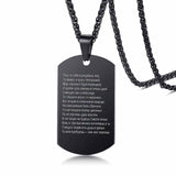 Vnox Stainless Steel ID Tag Necklaces