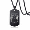 Vnox Stainless Steel ID Tag Necklaces