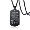 Vnox Stainless Steel ID Tag Necklaces