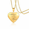 Vnox Personalized Heart Locket Pendant