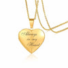 Vnox Personalized Heart Locket Pendant for Women