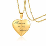 Vnox Personalized Heart Locket Pendant