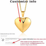 Vnox Personalized Heart Locket Pendant