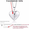 Vnox Personalized Heart Locket Pendant