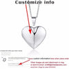 Vnox Personalized Heart Locket Pendant for Women