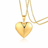 Vnox Personalized Heart Locket Pendant