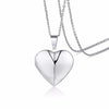 Vnox Personalized Heart Locket Pendant for Women