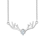 Vnoxs Cute Rudolph Reindeer Shaped Necklaces for Women