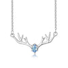 Vnoxs Cute Rudolph Reindeer Shaped Necklaces for Women