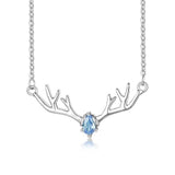 Vnoxs Cute Rudolph Reindeer Shaped Necklaces for Women