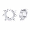 Vnox Punk Rivet Small Hoop Earrings  for men