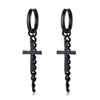 Vnox Unique Long Chain Dangle Earrings for Men