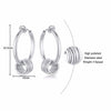 Vnox Multi Size Stainless Steel Interlocked Circles Earrings for Women